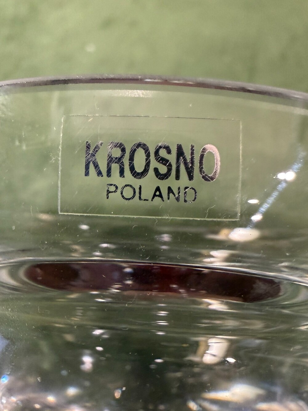 Vintage Krosno Poland Hand Blown Clear Glass Votive Tealight Candle Holder 4" - Picture 6 of 6